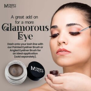 Mommy Makeup Waterproof Gel Eyeliner Pot in Mischievous (Black with Green and Gold Flecks) | Long Wear Cream Eye Liner | Stay Put Semi-Permanent Gel E - Image 5