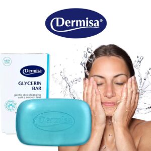 Dermisa Glycerin Bar with Aloe Vera | Helps to Gently Cleanse All Skin Types, Sensitive and Oily Skin | Contains Aloe Vera | NO PARABENS, NO SULFATES, - Image 3