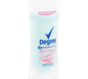 Degree Deodorant 2.6 Ounce Womens Motion Sense Sheer Powder (76ml) (6 Pack)