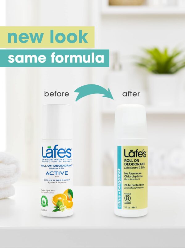Lafe's Natural Deodorant | 3 ounce Roll-On Aluminum Free Natural Deodorant | Citrus & Bergamot - Image 2