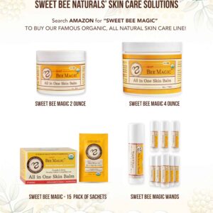 Sweet Bee Naturals - Sweet Bee Magic, All In One Healing Organic Skin Balm. Organic Skin Aid, Small Batch Crafted in USA, Certified Organic, All Natural Skin Aid- 2 Ounce Jar - Image 6