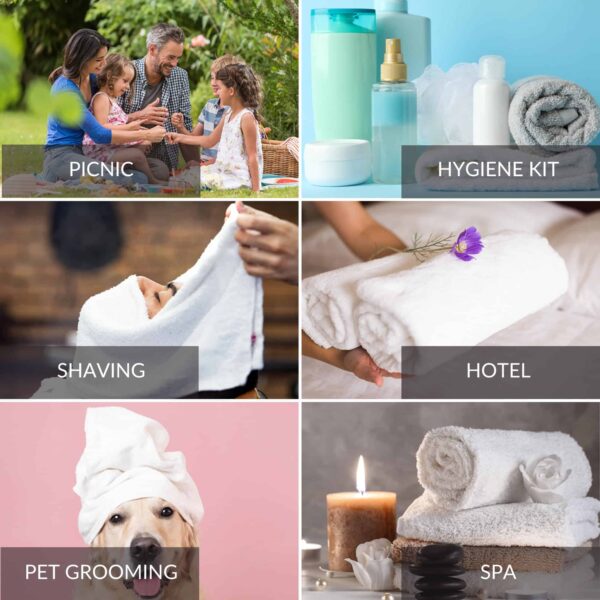 24 Pcs (2 Dozen) White 16x27 Inch Cotton Blend Economy Hand Towels Salon/Gym/Hotel Super use Absorbent Best for Kitchen,Janitorial,Home use Towels - Image 3