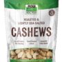 NOW Foods, Cashews, Roasted and Salted, Rich Buttery Flavor, Source of Protein and Healthy Fatty Acids, Certified Non-GMO, 10-Ounce (Packaging May Var