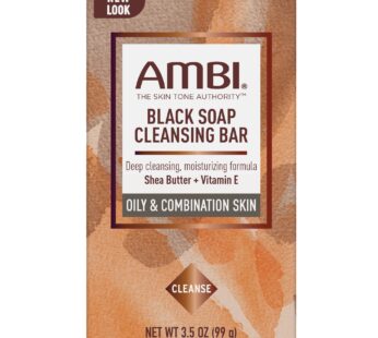 Ambi Skincare Black Soap with Shea Butter, 3.5 Oz.