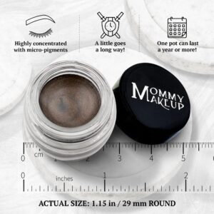 Mommy Makeup Waterproof Gel Eyeliner Pot in Mischievous (Black with Green and Gold Flecks) | Long Wear Cream Eye Liner | Stay Put Semi-Permanent Gel E - Image 6