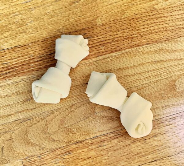 Pet Factory 100% Made in USA Beefhide 6-7" Knotted Bones Dog Chew Treats - Natural Flavor, 8 Count/1 Pack - Image 6