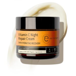 Eve Hansen Vitamin C Night Cream 2 oz - Hydrating Moisturizer with Vitamin E for Face & Neck - Gentle Citrus Scent, Non-Greasy, For All Skin Types - Image 1