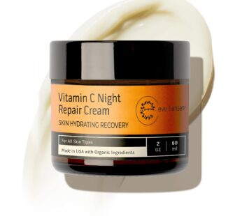 Eve Hansen Vitamin C Night Cream 2 oz – Hydrating Moisturizer with Vitamin E for Face & Neck – Gentle Citrus Scent, Non-Greasy, For All Skin Types