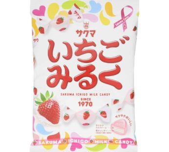 Sakuma Strawberry [Ichigo] Milk Candy, 3.52oz-bag [Japan Import]