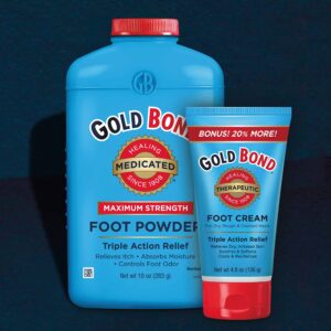 Gold Bond Medicated Foot Powder 10 oz., Maximum Strength Odor Control & Itch Relief - Image 5