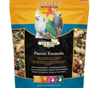 Sunseed 49050 Vita Prima Sunscription Parrot Food – High-Variety Formula, 4 LBS