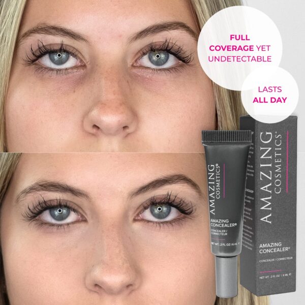 AmazingCosmetics Amazing Concealer, multipurpose full coverage concealer, 0.2 Oz, Fair - Image 6
