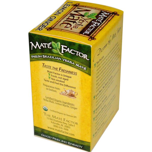 THE MATE FACTOR Lemon Ginger, 20 Count - Image 2