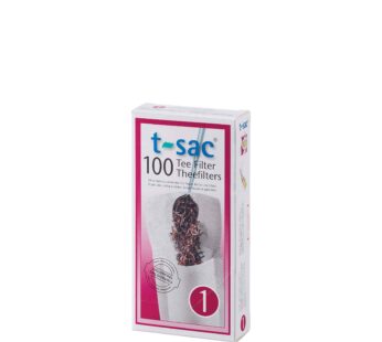 T-Sac Tea Filter Bags, Disposable Tea Infuser, Number 1-Size, 1-Cup Capacity, Set of 100