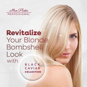 Black Caviar Blonde Hair Mask - Intensive Moisturizing Treatment for blonde, bleached, or Color Treated Hair - Special Antistatic Formula,SLS/Salt Fre - Image 2