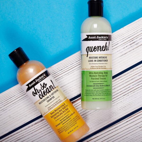 Aunt Jackie's Oh so Clean! Shampoo & Quench Leave-in Conditioner 12 Oz Each - Image 4