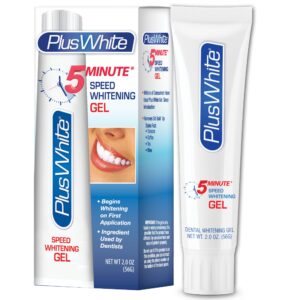 Plus White Speed Whitening Gel - Works in 5 Minutes - Professional Teeth Whitening w/Dentist Approved Ingredient (2 oz) - Image 1