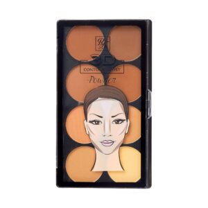 Ruby Kisses 3D Powder Contour Palette Medium Dark Define your cheekbones, perfect your nose, and sculpt your jawline - Image 1