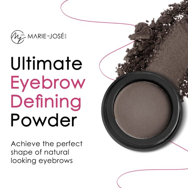 Marie-Jos? & Co Dark Brown Eyebrow Powder - Effortless All-Day Brow Beauty - Image 2