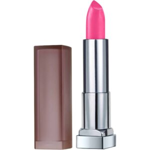 Maybelline New York Color Sensational Creamy Matte Lipstick, Electric Pink, 0.15 oz. - Image 1