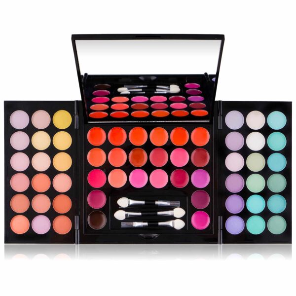 SHANY All About That Face Makeup Kit - All in one Beginner Makeup Set - Eye Shadows, Lip Colors, Face Makeup, Cosmetics applicators & More. - Image 7