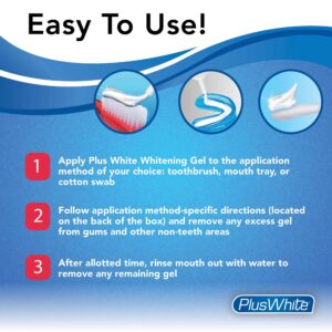 Plus White Speed Whitening Gel - Works in 5 Minutes - Professional Teeth Whitening w/Dentist Approved Ingredient (2 oz) - Image 6