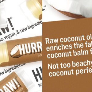 Hurraw! Coconut Lip Balm, 3 Pack: Organic, Certified Vegan, Cruelty and Gluten Free. Non-GMO, 100% Natural Ingredients. Bee, Shea, Soy and Palm Free. - Image 4