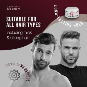 Mon Platin Professional Jojoba Hair Wax ? 150 ml Hair Wax for Men for Wet and Shiny Look Styling - Moisturizing Hair Grooming Wax with Jojoba Oil Essence and Pure Water for Scalp Enrichment - Image 2