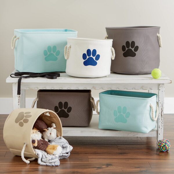 Bone Dry Pet Storage Collection Collapsible Bin, Medium Rectangle, Taupe - Image 7