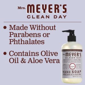 Mrs. Meyer's Hand Soap, Made with Essential Oils, Biodegradable Formula, Lavender, 12.5 Fl. Oz - Image 4