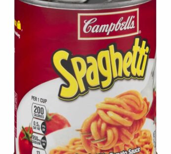 Campbell’s, Spaghetti in Tomato Sauce with Cheese, 14.2oz Can (Pack of 6)