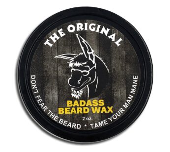 Badass Beard Care Beard Wax for Men – The Original Scent, 2 oz – Softens Beard Hair, Leaves Your Beard Looking and Feeling More Dense