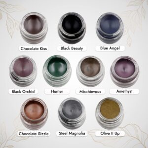 Mommy Makeup Stay Put Gel Eyeliner with Semi-Permanent Micropigments, Black Beauty, Pure Black - Image 7