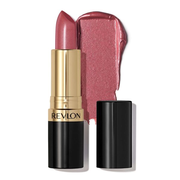 Revlon Lipstick, Super Lustrous Lipstick, Creamy Formula For Soft, Fuller-Looking Lips, Moisturized Feel in Mauves & Trends, Blushing Mauve (460), 0.1
