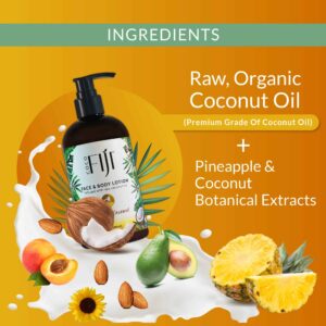 Coco Fiji Face & Body Lotion Infused With Coconut Oil | Lotion for Dry Skin | Moisturizer Face Cream & Massage Lotion for Women & Men | Pineapple Coco - Image 5