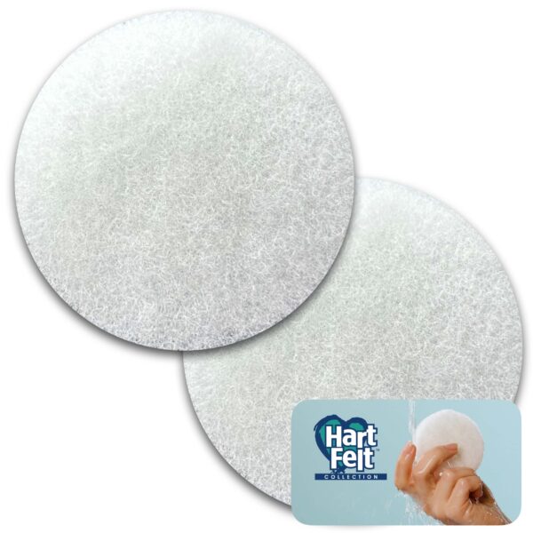 HartFelt Round Face Scrubber for Women | Reusable Facial Sponges for Daily Cleansing | Facial Exfoliating Pads for Removing Dead Skin, Dirt & Makeup |