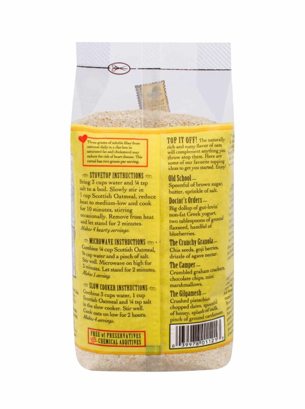 Bob's Red Mill Scottish Oatmeal, 20 Oz (4 Pack) - Image 3