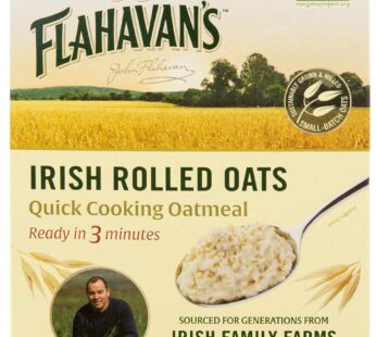 Flahavan’s Quick Cooking Oatmeal 16 Pack of, irish rolled oats, 96 Ounce, (Pack of 6)