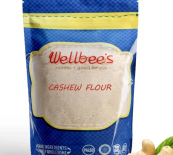 Wellbee’s Cashew Flour – Gluten Free Nut Flour – Finely Ground Powder For Baking – Non GMO – No Additives – SCD Approved (1 LB.)