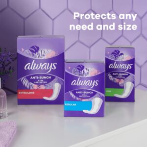 Always Xtra Protection Daily Feminine Panty Liners for Women, Long Length, Fresh Scent, 72 Count x 4 Packs ((288 Count total) - Image 6