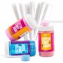 The Candery Cotton Candy Floss Sugar Raspberry Blue, Strawberry, Vanilla Pink Flavors - Includes 50 Premium Cotton Candy Cones (3-Pack 11oz with 50 Co