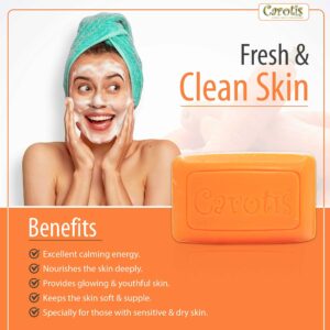 CAROT?S Beauty Soap 80gr - Formulated to Clean and Refresh Skin, with Carrot Oil, Glycerin, Beta Carotene, Vitamin A, and Olive Oil - Image 4