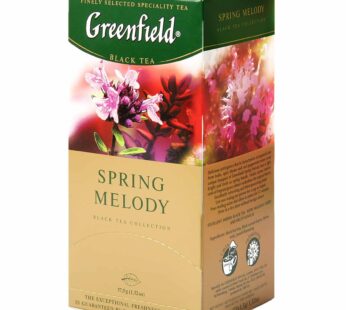 Greenfield Spring Melody Black Tea Fruit & Herbal Collection 25 Teabags The Execptional Freshness Of Tea Is Guranteed By The Special Foil Sachet