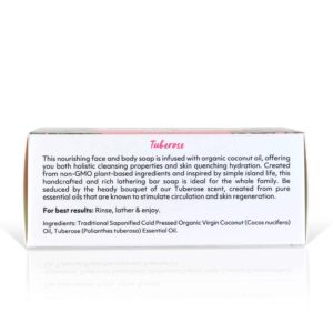 Coco Fiji, Coconut Oil Infused Soap, Bar 7oz (Tuberose, Pack of 2) - Image 2