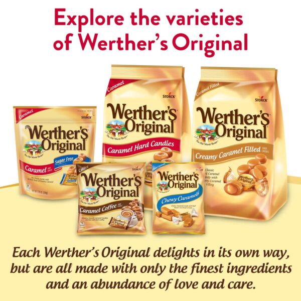 WERTHER'S ORIGINAL Caramel Hard Candies, 9 Ounce Bag, Hard Candy, Individually Wrapped Candy Caramels, Caramel Candy Sweets, Bag of Candy - Image 6