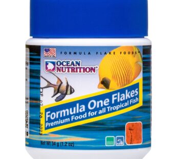 Ocean Nutrition Formula 1 Flake Fish Food 1.2 Ounces (34 Grams) Jar | Saltwater Marine Aquarium Flakes Food for Reef Aquariums | Angelfish Clownfish D