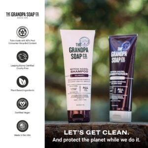 The Grandpa Soap Company Clarifying Witch Hazel Shampoo - Removes Buildup, With Witch Hazel & Lavender Flower, For All Hair Types, Vegan, Sulfates and - Image 6