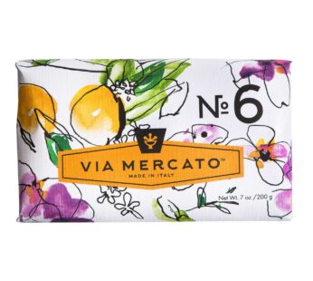 Via Mercato Italian Soap Bar (200 g), No. 6 – Fig, Orange Blossom & Cedarwood