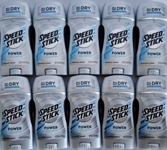 Speed Stick Power Anti-Perspirant Deodorant Unscented 3 oz (Pack of 10)