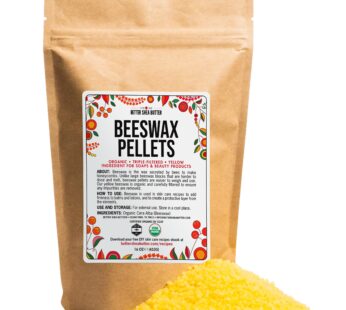 Better Shea Butter Organic Beeswax Pellets | Use it to make Candles, Food Wraps, Furniture Polish, Lip Balms | Food Grade, 100% Pure, Yellow Beeswax P